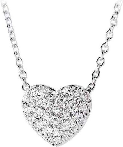 Swarovski Halskette, Herz, Kristall, Weiß, Silber, Damen - Bild 1