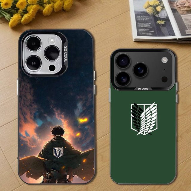 L-Levi Attack On Titan Handyhülle für iPhone 11 bis 17 Pro Max Plus Air Mini Schwarz TPU Cover - Bild 1