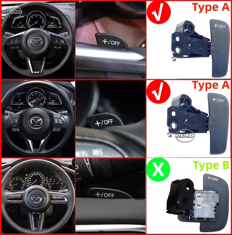 Auto Lenkrad Schaltwippe für Mazda 2 3 6 CX-3 CX-4 CX-5 MX-5 Atenza Axela DSG - Bild 2
