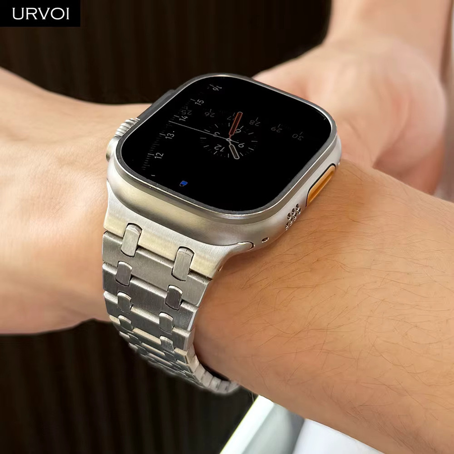 URVOI Uhrenarmband Edelstahl, Silber, Unisex - Bild 2