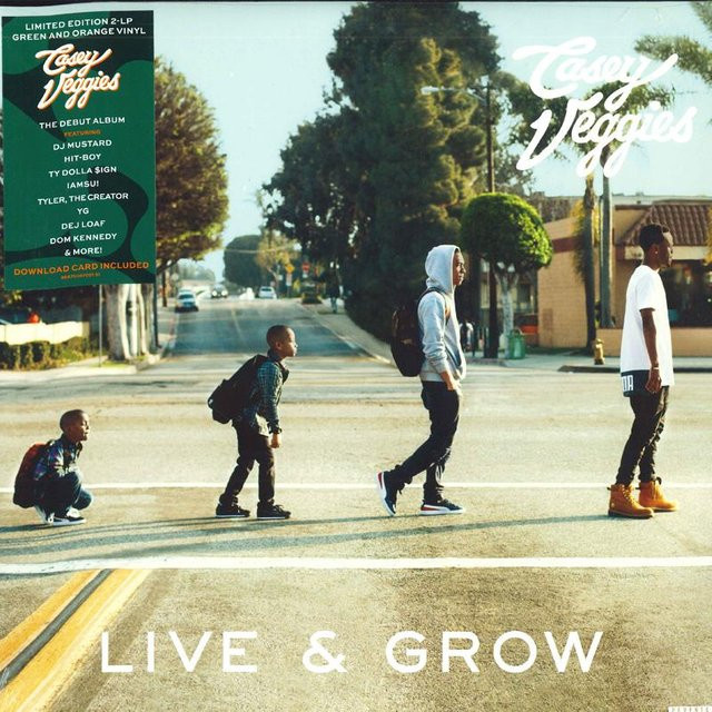 Casey Veggies – Live & Grow LP-Schallplatte auf Epic Records, Hip-Hop/R&B Album, Grau/Mehrfarbig - Bild 1