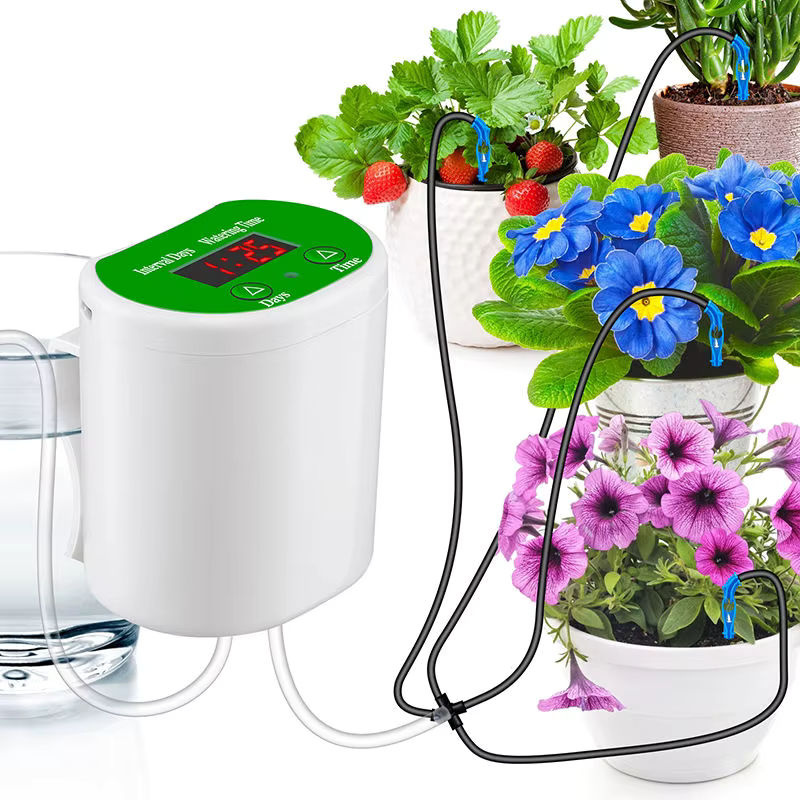 Eshico Intelligente Digitale Bewässerungsmaschine mit Wiederaufladbarem Wasser-Timer für Gartengeräte - Bild 2