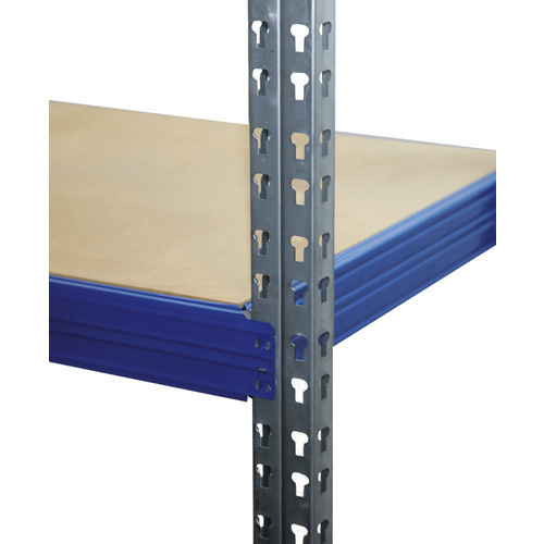 SZAGATO Weitspannregal aus Metall und Holz in Blau mit 4 verstellbaren Böden, B/T/H: 160 x 60 x 240 cm - Bild 2