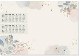 Sigel Schreibunterlage Pastell Garden mit Kalendarium 2025/2026, Weekly, 30 Blatt, Multicolor, B/H: 59,5 x 41,0 cm - Bild 1