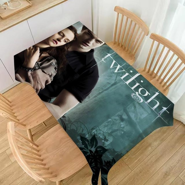 Wasserabweisende Tischdecke Twilight-Saga im französischen Bauernhaus-Stil von JMG Household Supplies, Farbe: Blau, B/T: 90 x 140 cm - Bild 1