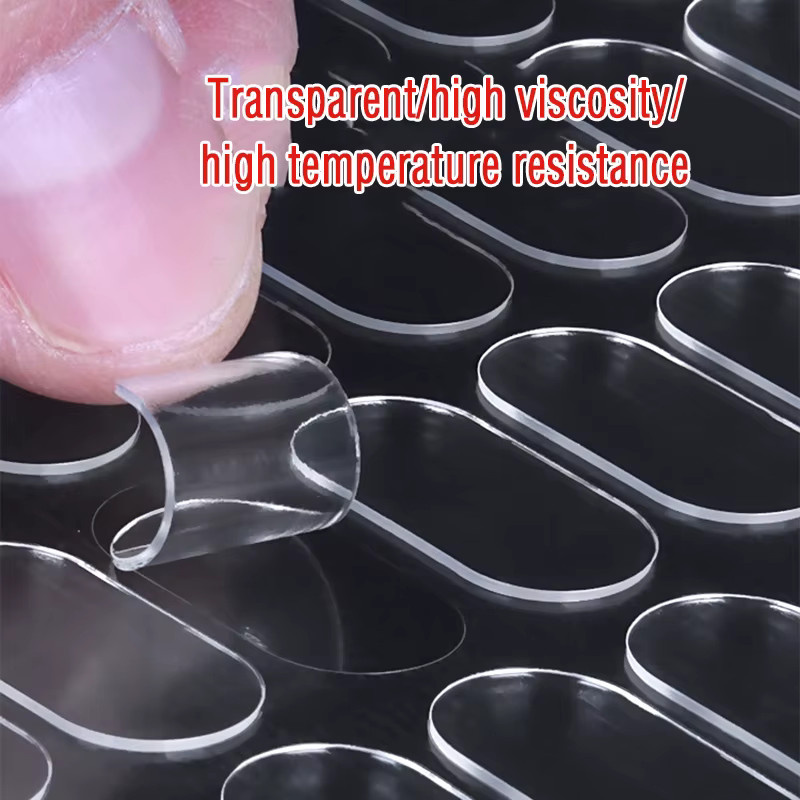 Transparente Klebepunkte als doppelseitiges ovales Klebeband für DIY-Handwerk und Puppenbefestigung, 200/500 Stück - Bild 3
