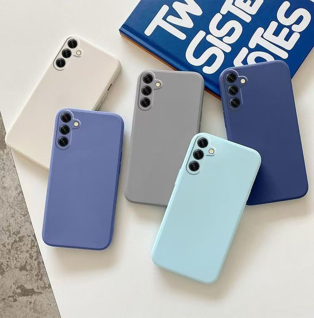 Flüssigsilikon-Handyhülle für Samsung Galaxy A56 A36 A26 A16 A06 A55 A35 A25 A15 A05 A05S A04 A04S A04E A14 A24 A34 A54 in Weiß - Bild 1