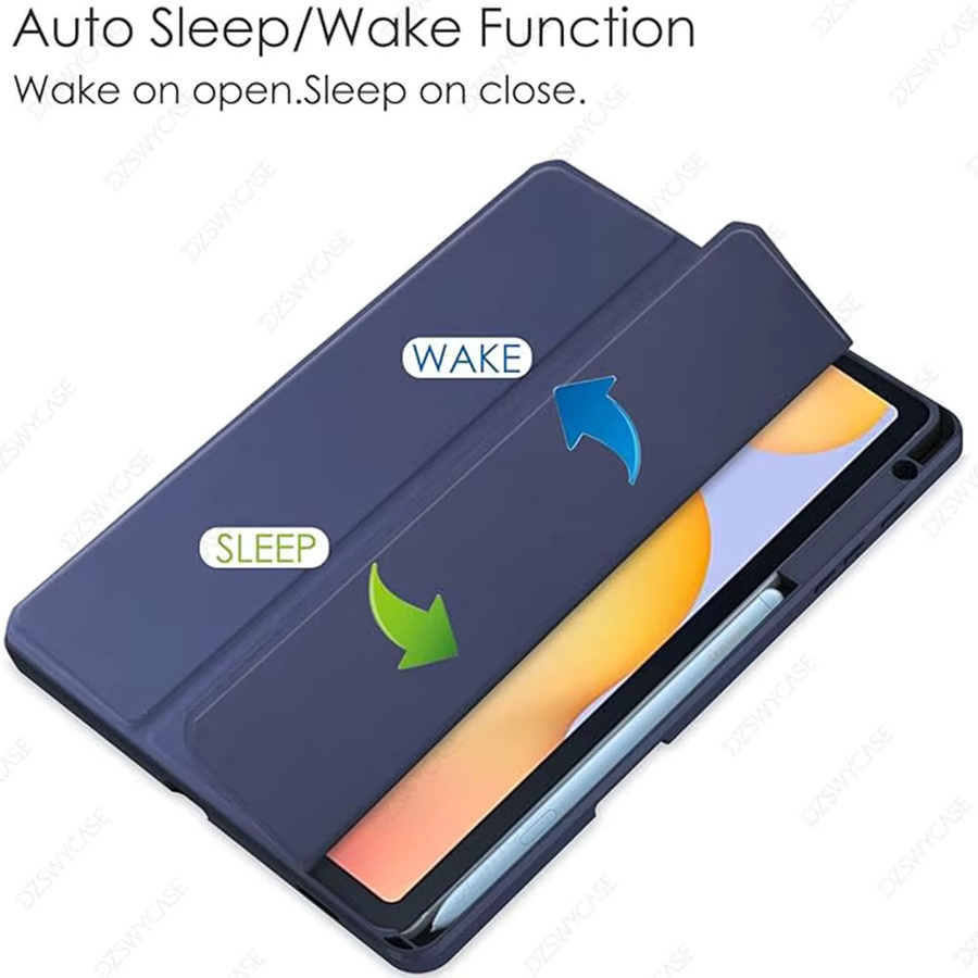 Samsung Schutzhülle für Galaxy Tab S6 Lite 10,4 Zoll (2024/2022/2020) mit Stifthalter und Auto Sleep/Wake Funktion in Grün oder Blau - Bild 2