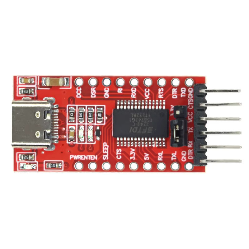 FTDI USB-C zu TTL Serielles Adaptermodul FT232RL in Rot für Arduino - Bild 3