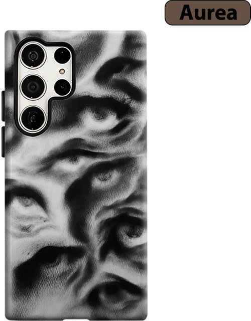 Stoßfeste Doppelschicht Handyhülle mit surrealem Augen-Design für Samsung Galaxy S25 Ultra, S24 und S23 Ultra Plus in Multicolour - Bild 1