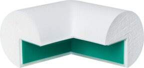 Moravia MORION Kreis Kantenschutz für Außenecken, zweischalig, weiß - Bild 1