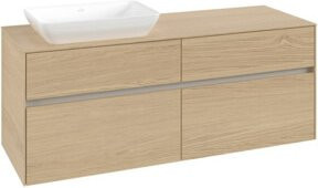 V&B Waschtischunterschrank Collaro in Nordic Oak mit Waschbeckenanschluss links, B/T/H: 140 x 54,8 x 50 cm - Bild 1