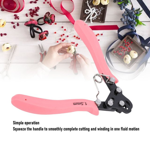 KKMOON One-Step-Looper 9-polige Drahtbiegezange für Schmuck und DIY-Metallhandwerk in Rot und Pink - Bild 1