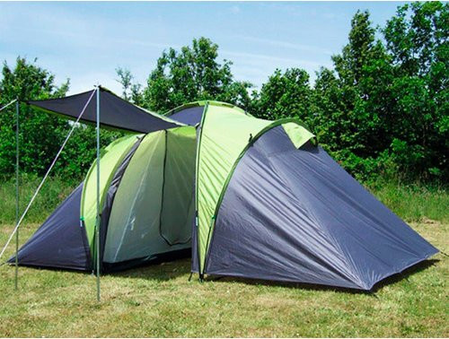 EXPLORER Familienzelt Sierra 6 in Grün mit 2 Schlafkabinen, B/H/L: 210 x 180 x 520 cm - Bild 1