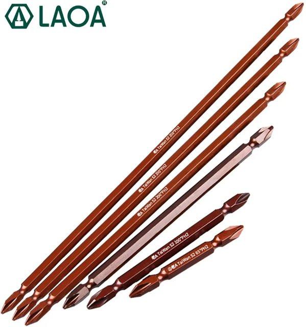 LAOA Magnetischer Kreuzschlitz-Bit PH2 aus S2-legiertem Stahl für Elektroschrauber - Bild 1