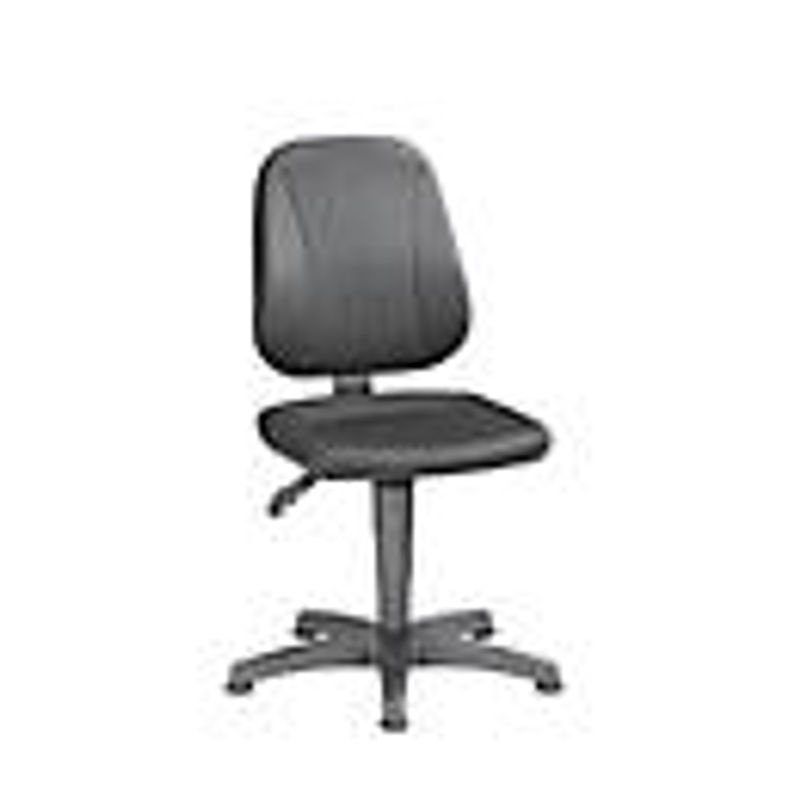 Bimos Arbeitsdrehstuhl Unitec mit Stoffpolster und Gleitern in Schwarz, B/T/H: 44 x 41 x 43 cm - Bild 2