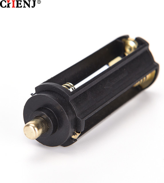 2 Stück CHENJ Batteriehalter-Box aus Kunststoff in Schwarz für AAA bis 18650 Batterien - Bild 1