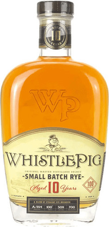 WhistlePig Rye Whiskey, Small Batch, Aged 10 Years, 0,7 l