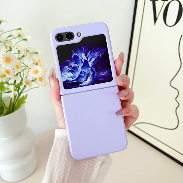 Stoßfeste PC-Hülle mit Farbverlauf für Samsung Galaxy Z Flip 8 7 6 5 4 3 in Violett - Bild 1