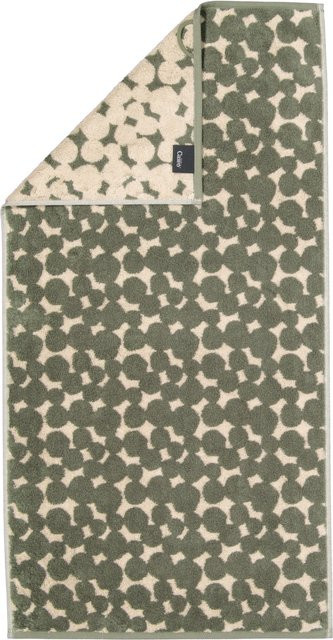 Handtuch LOFT cawo in Grün mit Grafikdesign aus Baumwolle und Frottier, Oeko-Tex Standard 100 - Bild 1