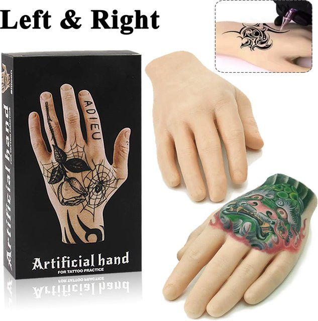 PEPAX Silikon-Tattoo-Übungshand, Unisex - Bild 1