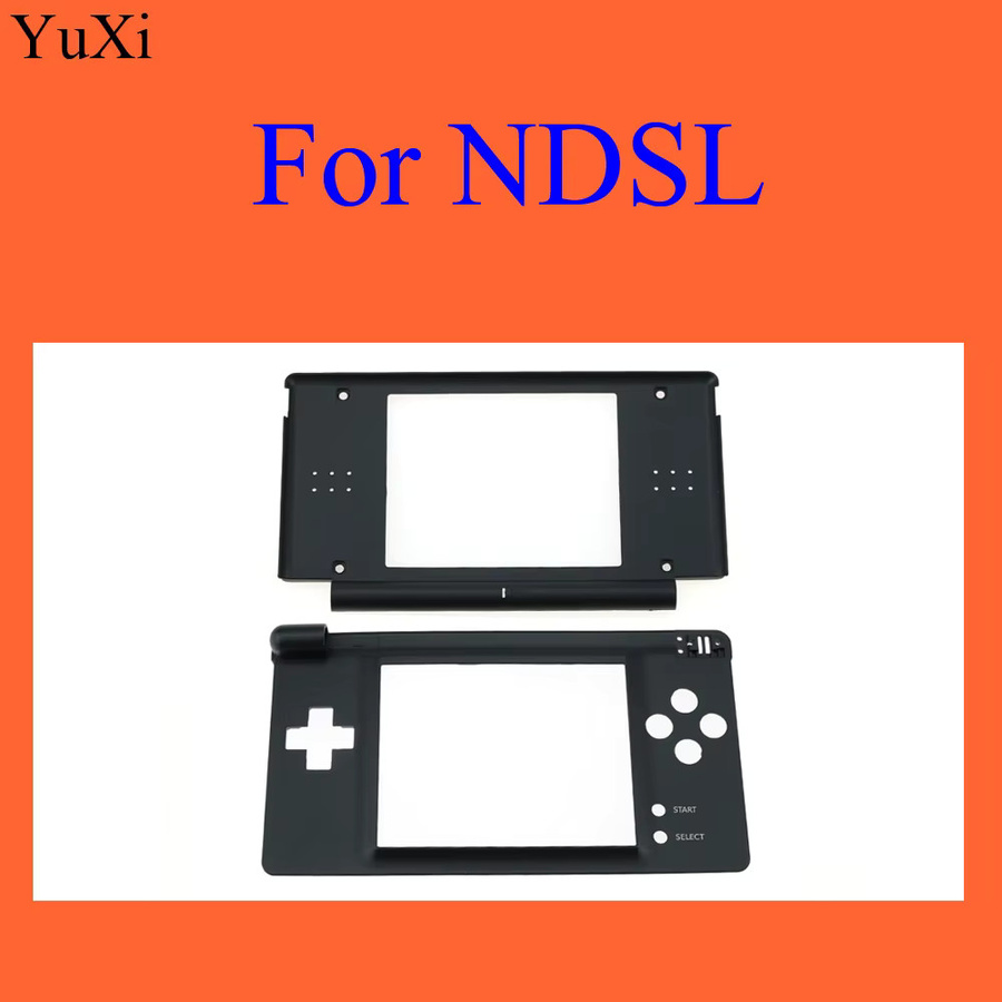 YuXi Ersatzteil Set für DS Lite: Oberer und unterer Bildschirmrahmen in Schwarz - Bild 4