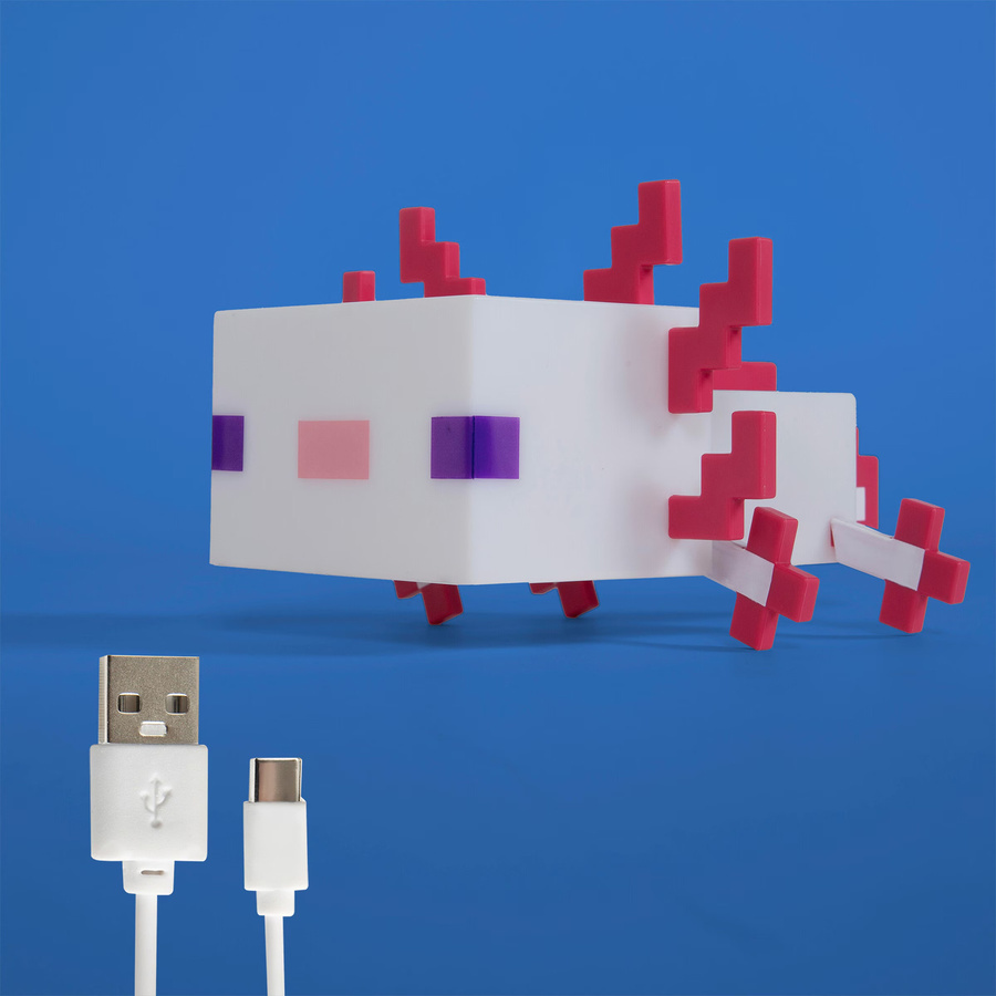 Roba LED-Tischlampe Axolotl in Weiß mit RGB-Beleuchtung und aufladbarem Akku - Bild 2