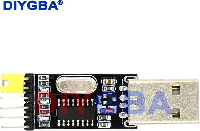 10er Set DNIGEF USB zu TTL Konverter UART Modul CH340G in Schwarz mit 3,3 V und 5 V Schalter - Bild 1