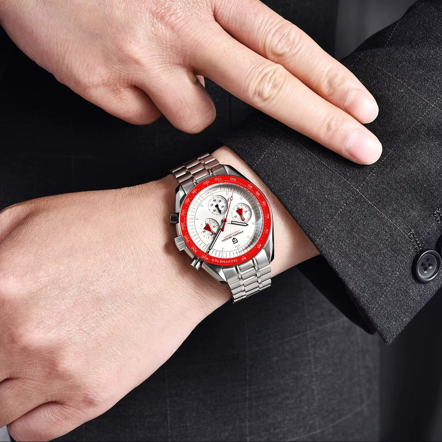 PAGANI DESIGN Chronograph, Quarz, Edelstahl, Saphirglas, Herren - Bild 3