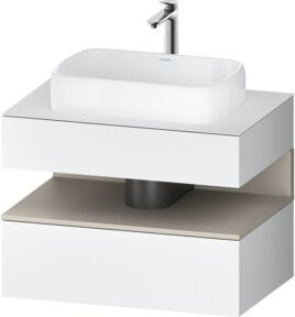 Duravit Waschtischunterschrank Qatego in Weiß, B/T/H: 80 x 55 x 60 cm - Bild 1