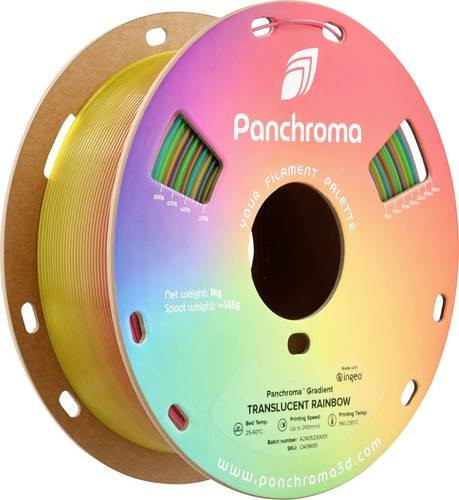 Polymaker Panchroma Gradient Translucent PLA Filament Mehrfarbig Regenbogen 1,75mm 1000g - Bild 1
