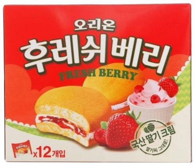 Orion Frische Beere Strawberry 12 x 28 g - Bild 1