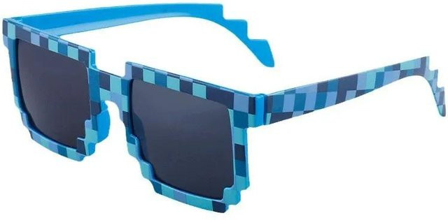 Yiran Health & Beauty Sonnenbrille Mosaik Karomuster, Box, Unisex, Schwarz - Bild 1