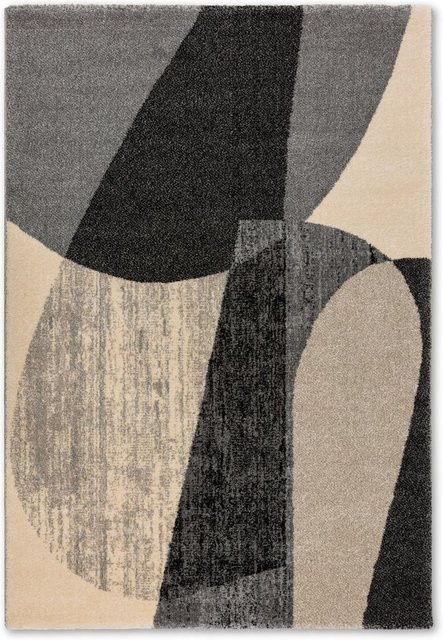 Moderner Teppich SAMOA von Astra in Grau und Beige, abstraktes Design, pflegeleicht und fußbodenheizunggeeignet - Bild 1