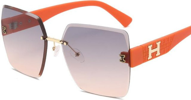 Dote Sonnenbrille, Vollrand, Square, Kunststoff, Orange, Damen - Bild 1