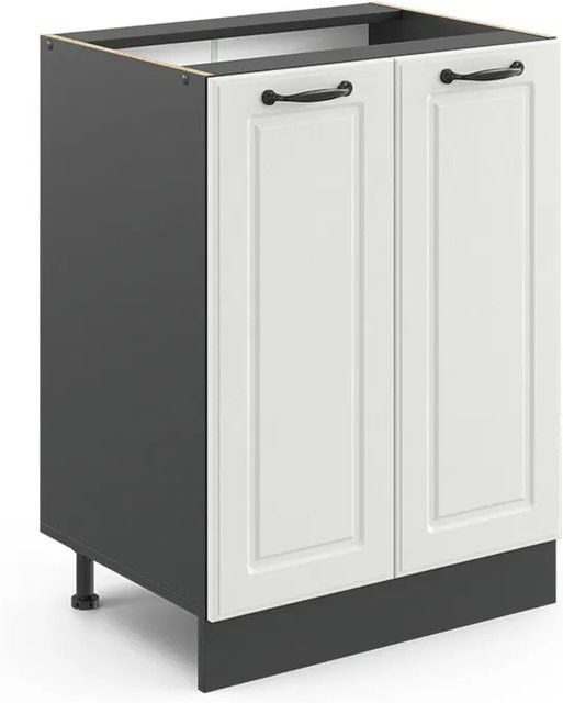 Vicco Küchenunterschrank R-Line Landhaus Weiß Anthrazit Breite: 60 cm - Bild 1