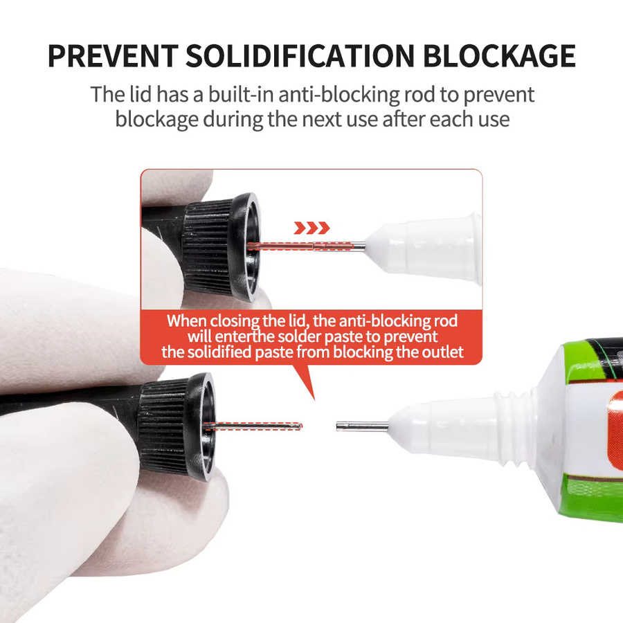 YCS Lötpaste bleifrei und halogenfrei für Mobiltelefon-Reparaturen und Chip-Schaltungen, 15 ml - Bild 3