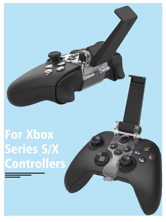 DATA FROG Controller Telefonhalter für Xbox Series S/X Wireless Controller, faltbarer Clip-Ständer in Transparent - Bild 3