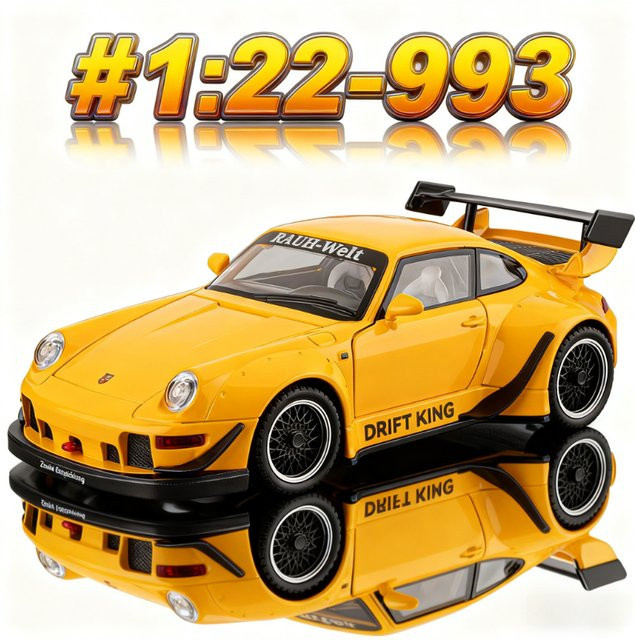 RWB 993 Sportwagen, Simulationsmodell, 1:22, Legierung, Druckguss - Bild 1