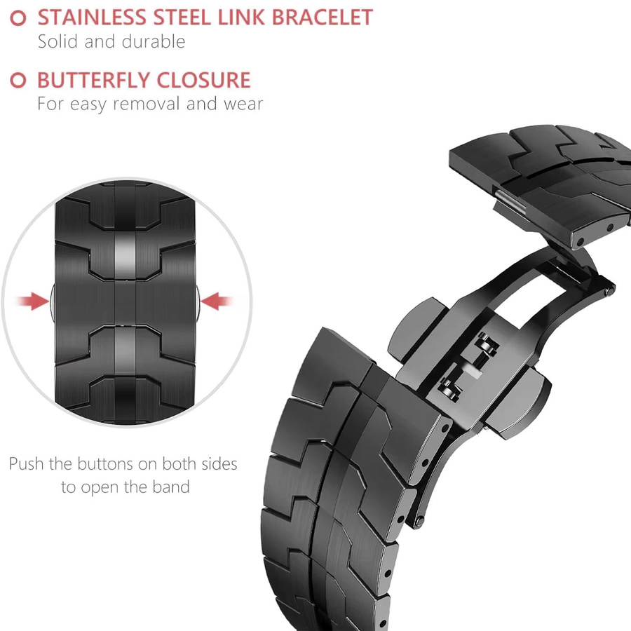 CHIICSMART Uhrenarmband und Hülle für Redmi Watch 5 Active, Edelstahl - Bild 3