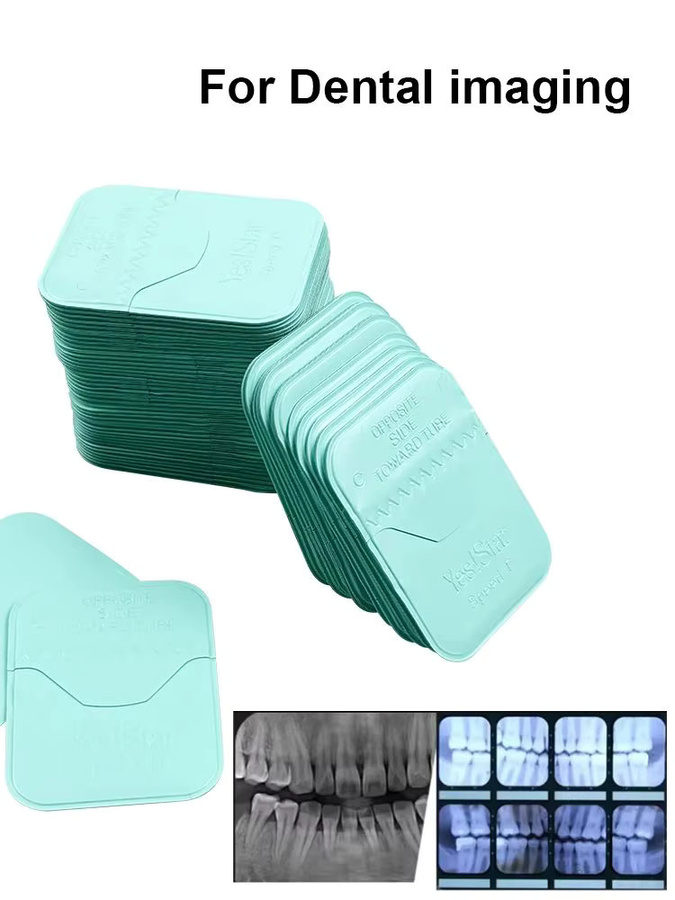 YOUYA DENTAL Dental-Röntgenfilm für die intraorale Bildgebung, 100 Stück, Türkis, 3 x 4 cm - Bild 2