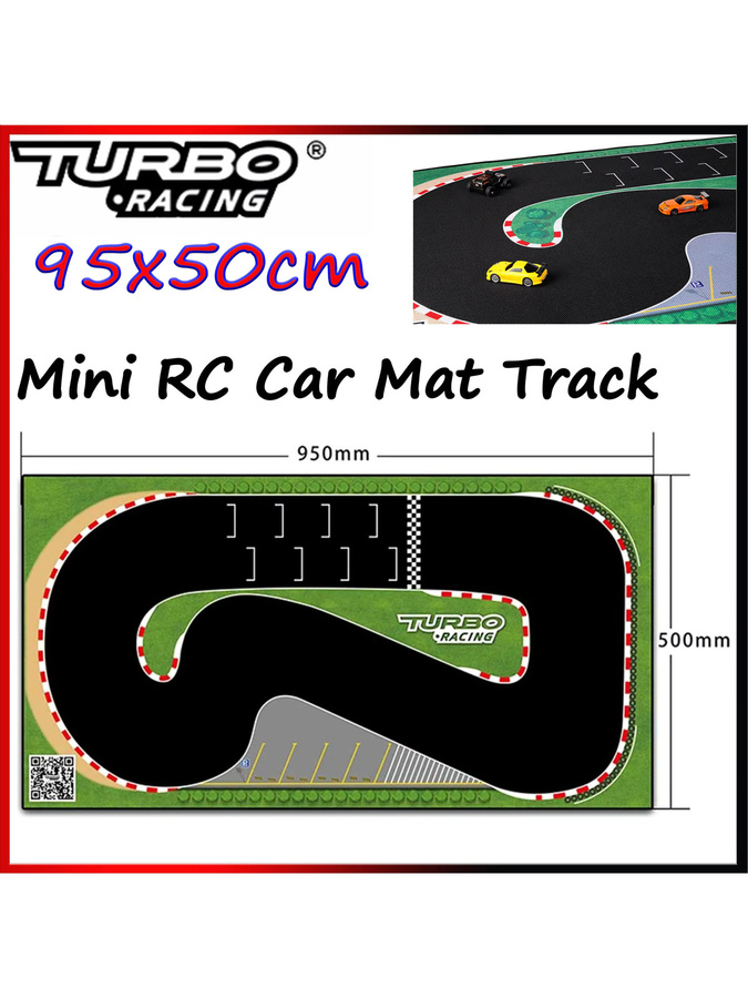NeebRC Turbo Racing Gummikettenmatte, Zubehör, 1:76, Schwarz - Bild 5