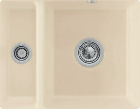 Villeroy & Boch Unterbauspüle Subway 60 XU Spülbecken in Crema mit CeramicPlus Beschichtung - Bild 1