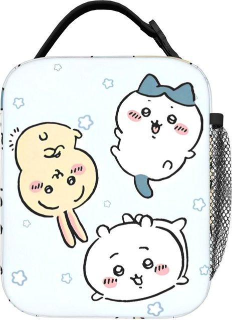 Bandai Usagi Chiikawa Isolierte Lunchtasche in Weiß mit großer Kapazität für Bento und Essensbehälter - Bild 1