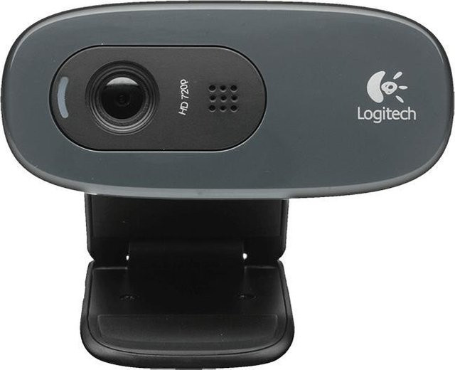 Logitech HD Webcam C270 in Schwarz und Grau mit 720p Auflösung und integriertem Audio via USB 2.0 - Bild 1