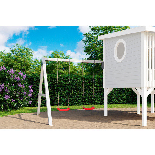 Lasita Spielturm Maja Tivoli Schaukel-Set in Weiß, B/H/T: 261 x 210 x 246 cm - Bild 3