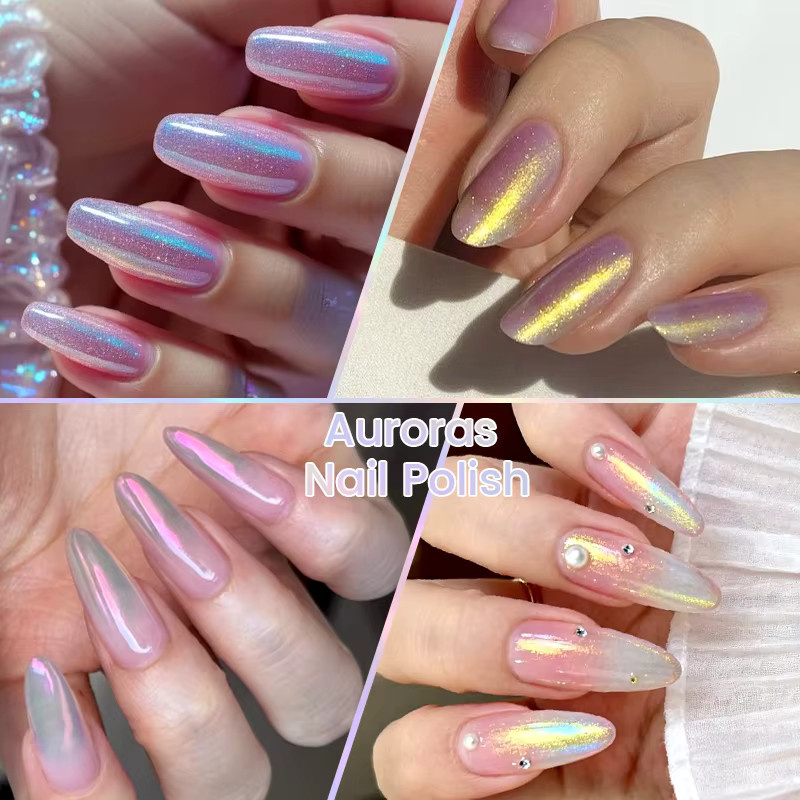 LILYCUTE Auroras Glitzer-Nagellack, 7 ml, bunt, glänzend - Bild 4