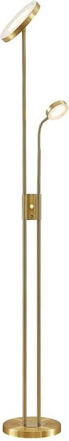 Lindby LED Stehlampe Seppa, moderne 2-flammige Wohnzimmerleuchte aus Metall in Gold und Messing, dimmbar - Bild 1