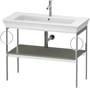 Duravit Waschtisch-Konsole White Tulip in Weiß, bodenstehend, Breite: 98,4 cm, Tiefe: 45 cm, Höhe: 76 cm - Bild 1