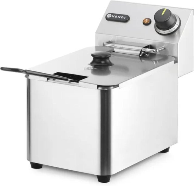 Hendi Kitchen Line Gewerbefriteuse aus Edelstahl in Silber, 3kW, 4 l - Bild 1